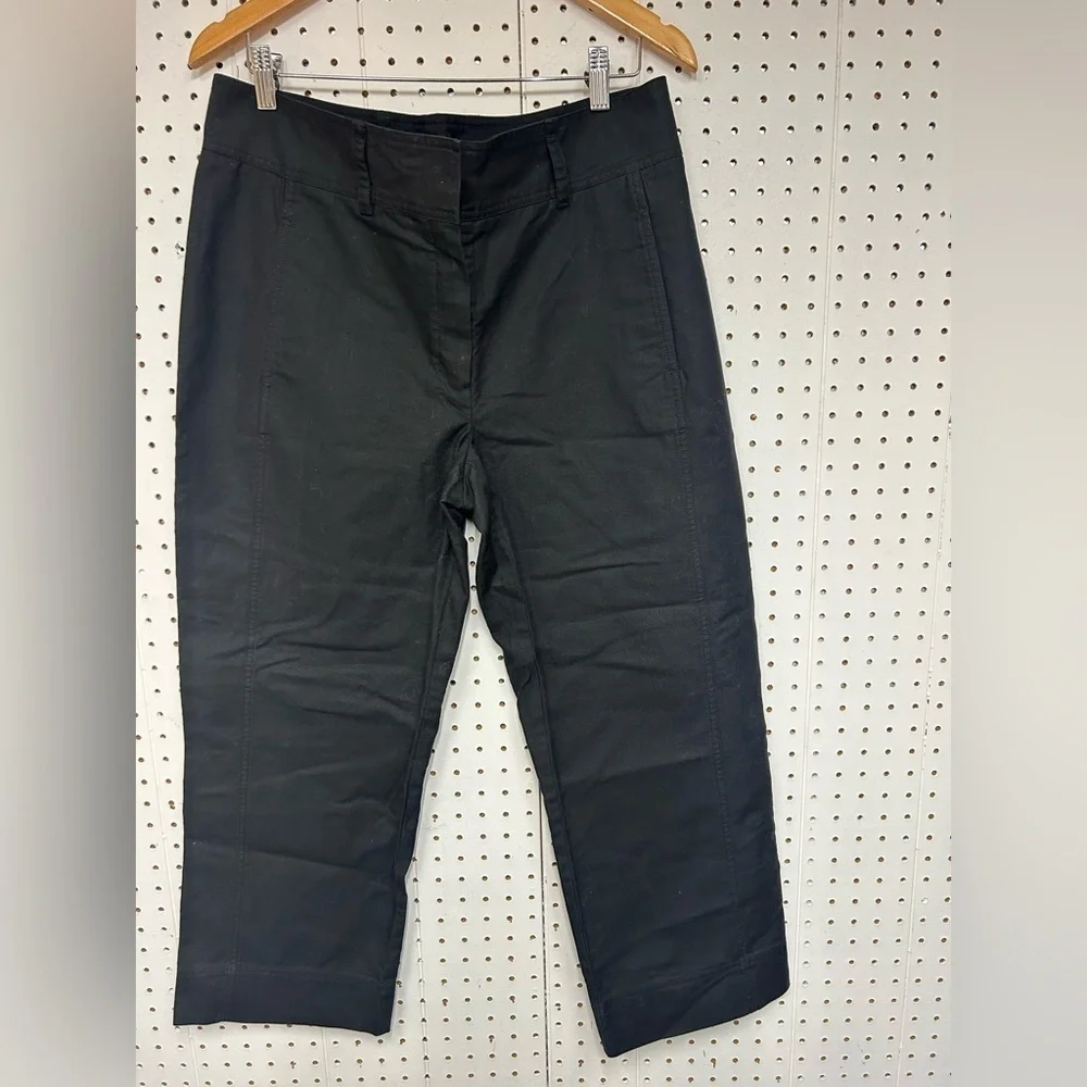 Babaton Cropped Wide Leg Linen Blend Pants